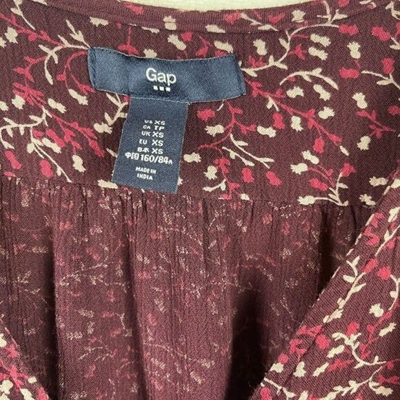 Gap Women 3/4 Sleeve Pullover V neck Dress Size XS - Picture 3 of 6